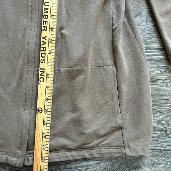 J. Jill Pure Jill Nutmeg Brown Pima Cotton Modal Zip Up Sweater Jacket size XL - Picture 8 of 8